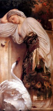 Odalisque 1862 Academicism Frederic Leighton Oil Paintings